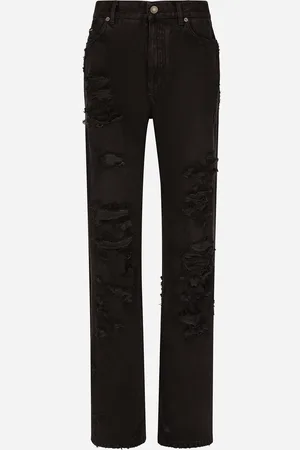Dolce & Gabbana Ausgestellte Jeans aus Denim mit Rissen