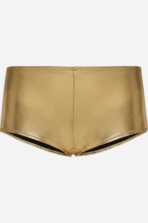 Dolce & Gabbana Panty mit niedrigem Bund aus Metallic-Jersey