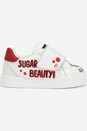 Dolce & Gabbana Sneaker Portofino aus bedrucktem Kalbsleder