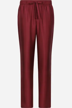 Dolce & Gabbana Jogginghose aus Seide mit Patch DG-Stickerei