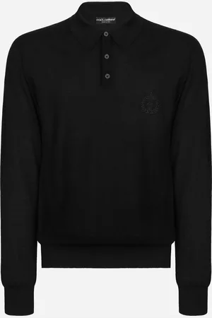 Dolce & Gabbana Poloshirt aus Kaschmir DG-Logostickerei