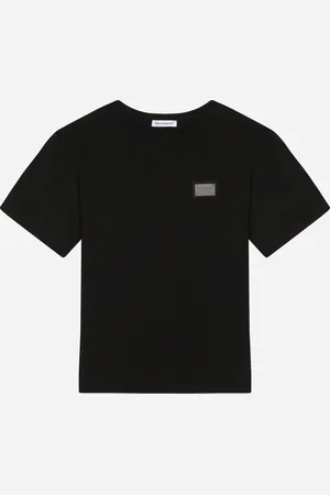 Dolce & Gabbana Jersey-T-Shirt mit Logoplakette