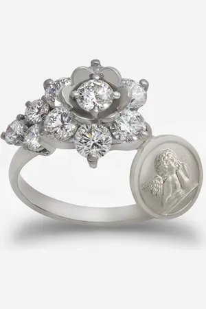 Dolce & Gabbana Sicily ring in white gold with diamonds