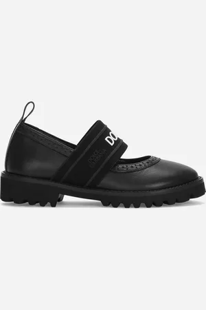 Dolce & Gabbana Mary-Jane-Ballerina mit Logo-Gummiband