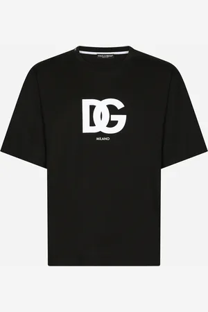Dolce & Gabbana Baumwoll-T-Shirt mit DG-Logoprint