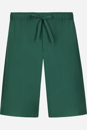Dolce & Gabbana Jogging-Bermudashorts aus Baumwolle mit Logoplakette