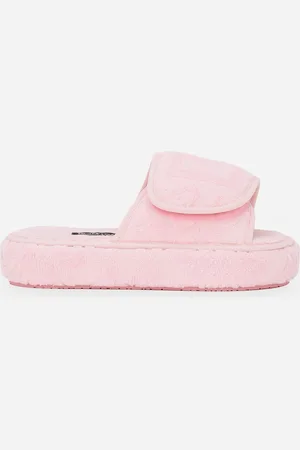 Dolce & Gabbana Plateau-Pantoffel aus Baumwollfrottee