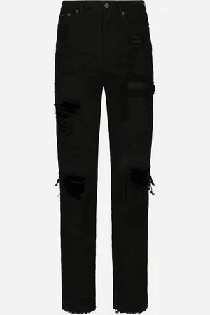 Dolce & Gabbana Boyfriend-Jeans aus Denim mit Rissen
