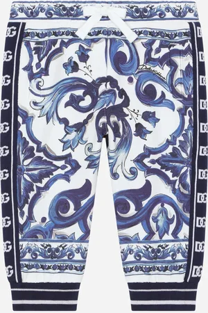 Dolce & Gabbana Jogginghose aus Jersey Majolika-Print