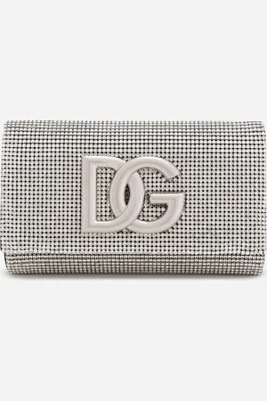 Dolce & Gabbana Tasche DG Logo aus Crystal-Mesh