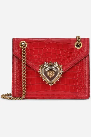 Dolce & Gabbana Tasche Devotion mittelgroß aus Krokodilleder