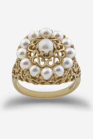 Dolce & Gabbana Romance ring in yellow and pearls