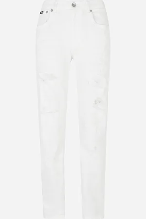 Dolce & Gabbana Boyfriend Jeans aus Denim mit Rissen