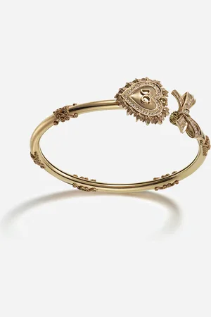 Dolce & Gabbana Devotion bracelet in yellow gold with diamonds