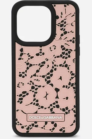 Dolce & Gabbana Cover iPhone 14 Pro aus Gummi Spitze
