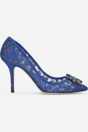 Dolce & Gabbana Lace rainbow pumps with brooch detailing