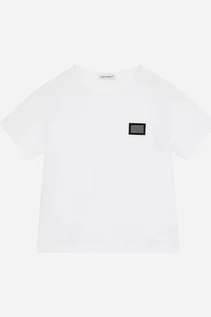 Dolce & Gabbana Jersey-T-Shirt mit Logoplakette