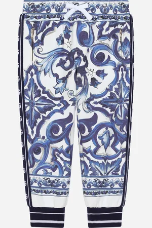 Dolce & Gabbana Jogginghose aus Jersey Majolika-Print