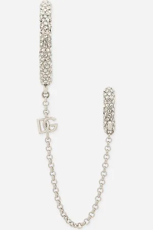 Dolce & Gabbana Einzelne Creole aus Strass mit Kette
