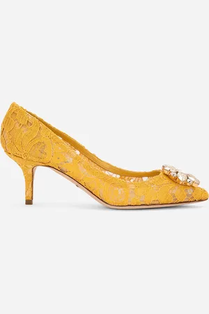 Dolce & Gabbana Lace rainbow pumps with brooch detailing