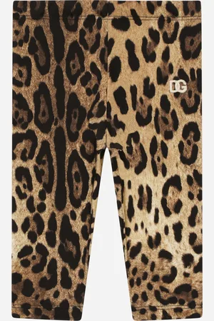 Dolce & Gabbana Leggings aus Interlock Leoprint