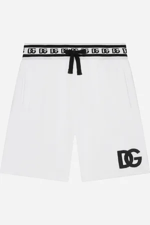 Dolce & Gabbana Jogging-Bermudas aus Jersey mit DG-Logostickerei