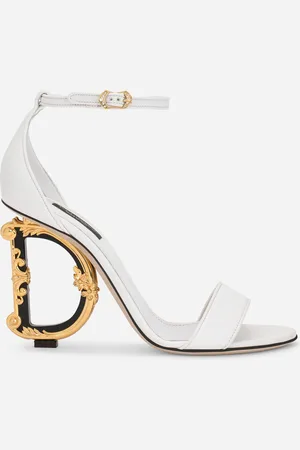 Dolce & Gabbana Nappa leather sandals with baroque DG detail