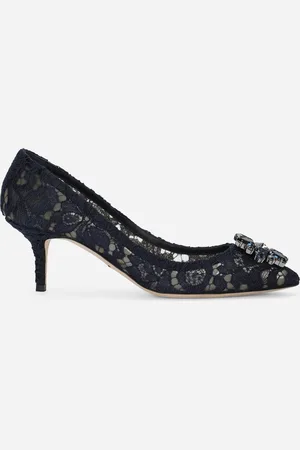 Dolce & Gabbana Lace rainbow pumps with brooch detailing