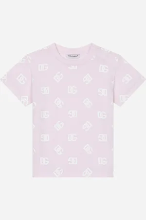 Dolce & Gabbana T-Shirt aus Jersey DG-Logoprint allover