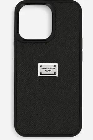 Dolce & Gabbana Cover iPhone 13 Pro aus Kalbsleder mit Logoplakette
