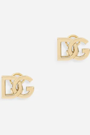 Dolce & Gabbana Logo clip-on earrings in yellow 18kt gold
