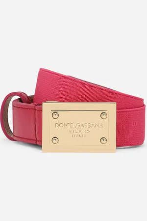 Dolce & Gabbana Elastischer Gürtel mit Logoplakette
