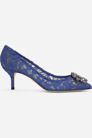 Dolce & Gabbana Lace rainbow pumps with brooch detailing