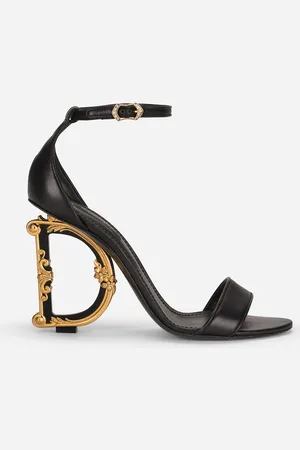 Dolce & Gabbana Nappa leather sandals with baroque DG detail