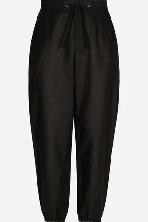 Dolce & Gabbana Jogginghose Leinen und Baumwolle Logo-Etikett