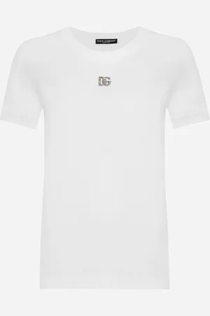 Dolce & Gabbana Baumwoll-T-Shirt mit Logo DG Crystal