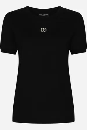 Dolce & Gabbana Baumwoll-T-Shirt mit Logo DG Crystal