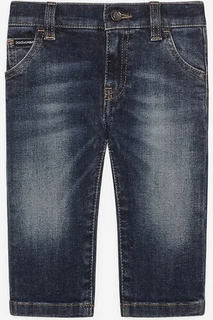 Dolce & Gabbana Regular-fit dark blue wash stretch jeans
