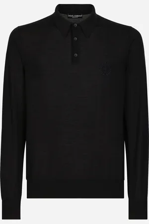 Dolce & Gabbana Poloshirt aus Kaschmir DG-Logostickerei
