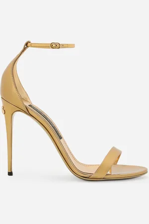 Dolce & Gabbana Sandalette aus Kalbsleder in Spiegeloptik