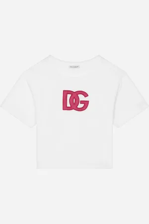 Dolce & Gabbana T-Shirt aus Jersey mit Logopatch