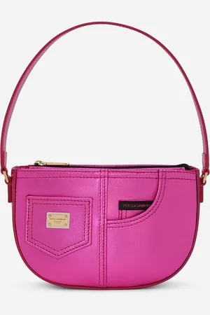 Dolce & Gabbana Schultertasche aus Metallic-Nappaleder