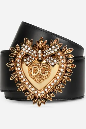 Dolce & Gabbana Devotion gürtel aus luxuriösem leder
