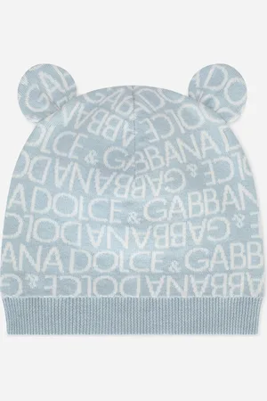 Dolce & Gabbana Strickmütze mit Jacquardlogo und Ohren