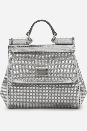 Dolce & Gabbana Mini-Tasche Sicily aus Satin und Thermostrass