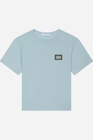 Dolce & Gabbana Jersey-T-Shirt mit Logoplakette