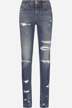 Dolce & Gabbana Girly-Jeans aus Denim mit Rissen