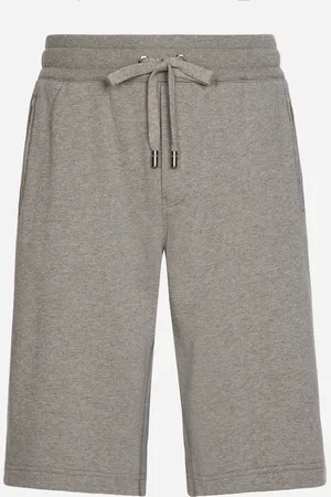 Dolce & Gabbana Jogging-Bermudashorts aus Jersey mit Logoplakette