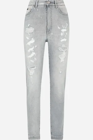 Dolce & Gabbana Grace Jeans aus hellblauem Denim mit Rissen
