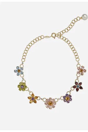 Dolce & Gabbana Halskette mit dekorativen blumenelementen